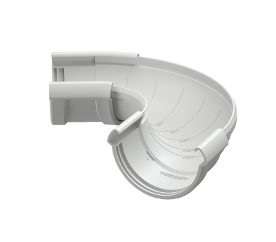 Угол желоба регулируемый Lux ПВХ Пломбир от производителя Docke по цене 1 425 р Угол желоба регулируемый Lux ПВХ Пломбир от производителя Docke по цене 1 425 р